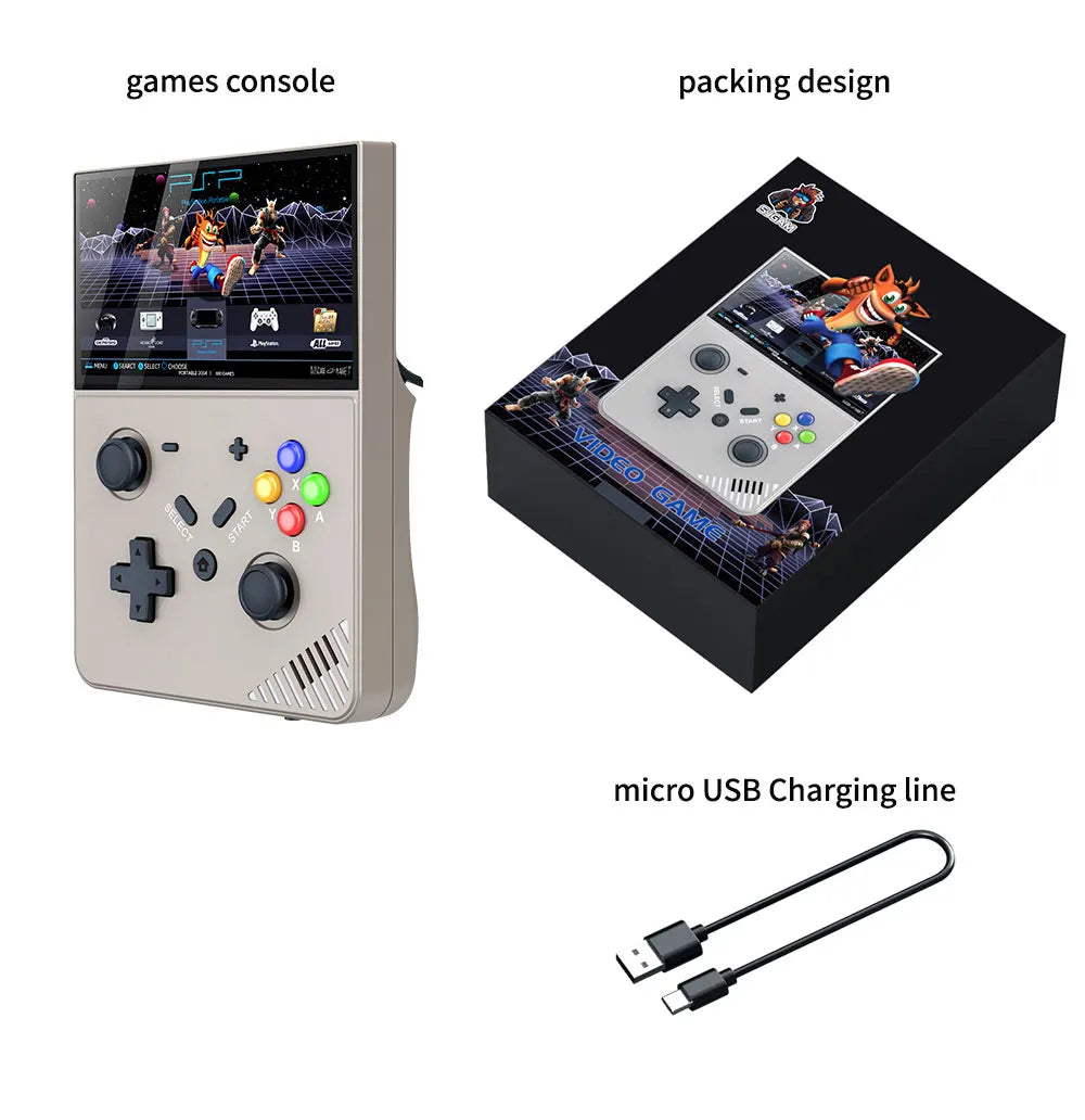 30000 jeux gratuits Console de jeu portable Mini lecteur de jeu portable Open Source Écran HD 4,3 pouces pour PSP/PS1/N64...