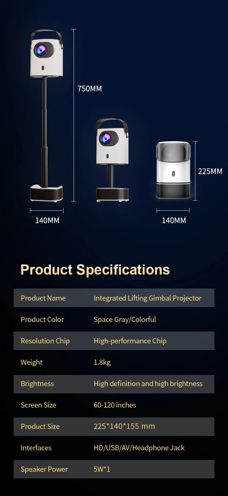 Vidéoprojecteur wifi 240 ANSI 4K LCD Full HD cinema