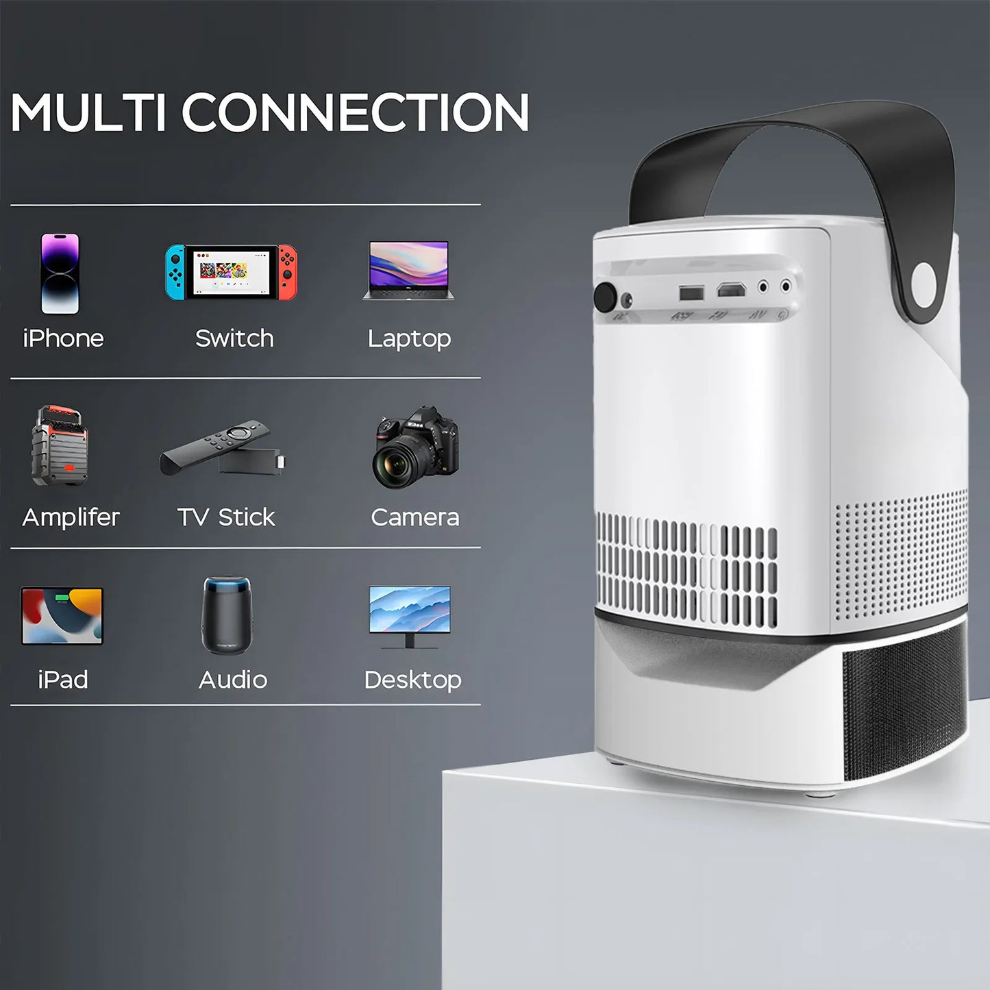 Vidéoprojecteur wifi 240 ANSI 4K LCD Full HD cinema