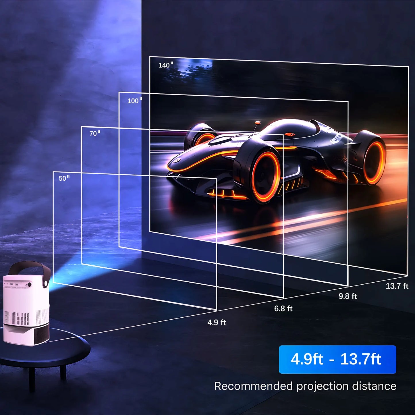 Vidéoprojecteur wifi 240 ANSI 4K LCD Full HD cinema