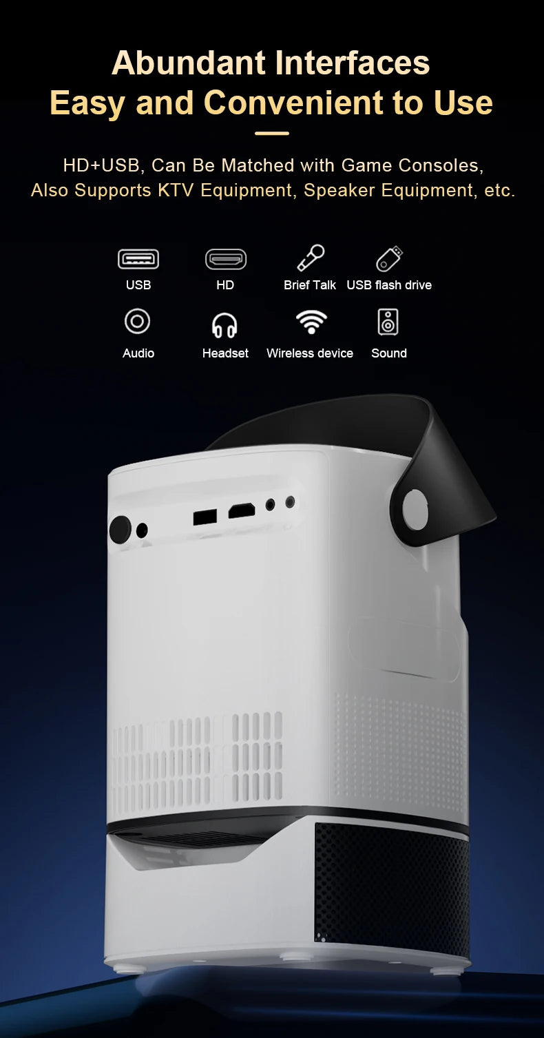 Vidéoprojecteur wifi 240 ANSI 4K LCD Full HD cinema